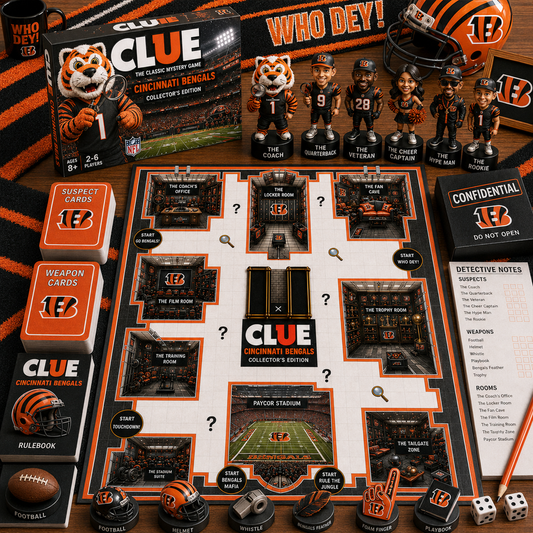 Premium NFL CIN Clue Collector’s Edition Board Game