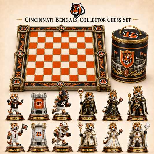 Premium NFL CIN Collector Chess Set