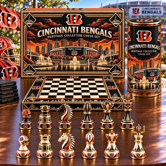 Premium NFL CIN Heritage Collector Chess Set V3