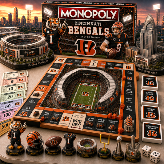 Premium NFL CIN Pride Monopoly Collector’s Edition V11