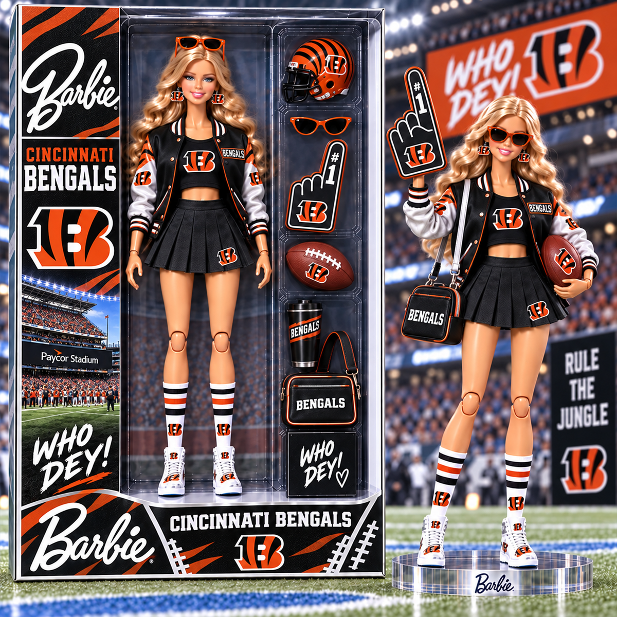 Premium NFL CIN x BBE Arclylic Plaque