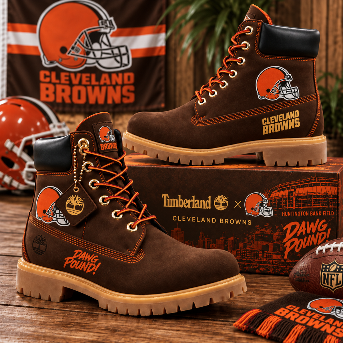 Premium NFL CLE Heritage Boots