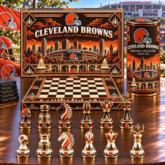Premium NFL CLE Heritage Collector Chess Set V3
