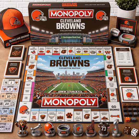 Premium NFL CLE Monopoly Collector Edition Board Game