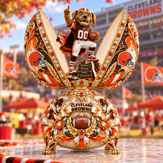 Premium NFL CLE The Bradford Exchange Fabergé