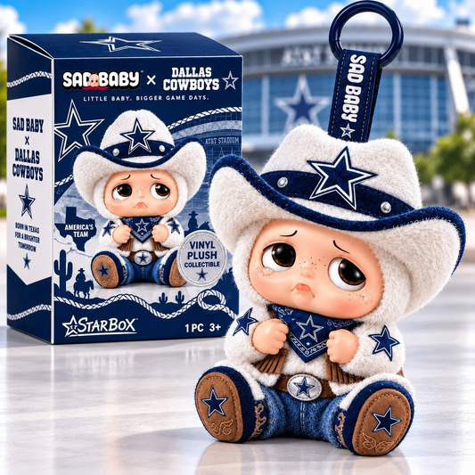 Premium NFL DAL x Sad Baby Plush Keychain