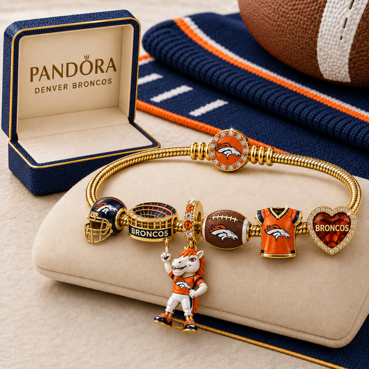 Premium NFL DB Gold Charm Bracelet Set