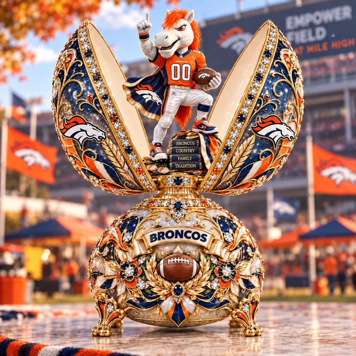Premium NFL DB The Bradford Exchange Fabergé