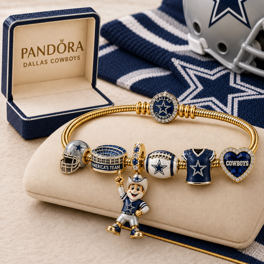 Premium NFL DC Gold Charm Bracelet Set