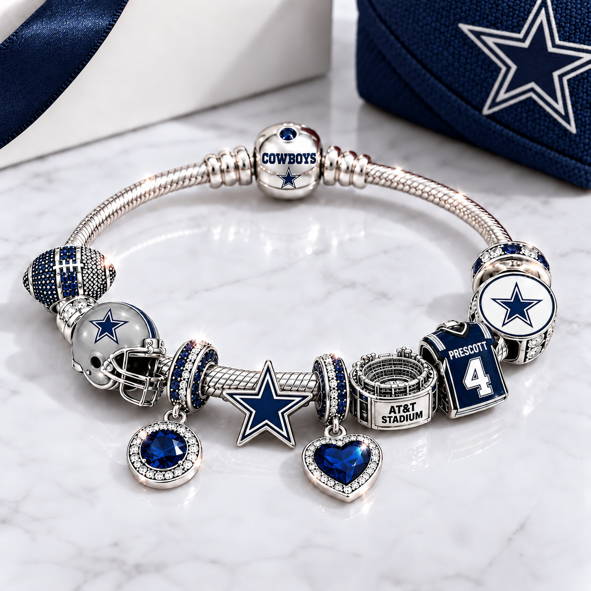 Premium NFL DC Team Spirit Charm Bracelet V8