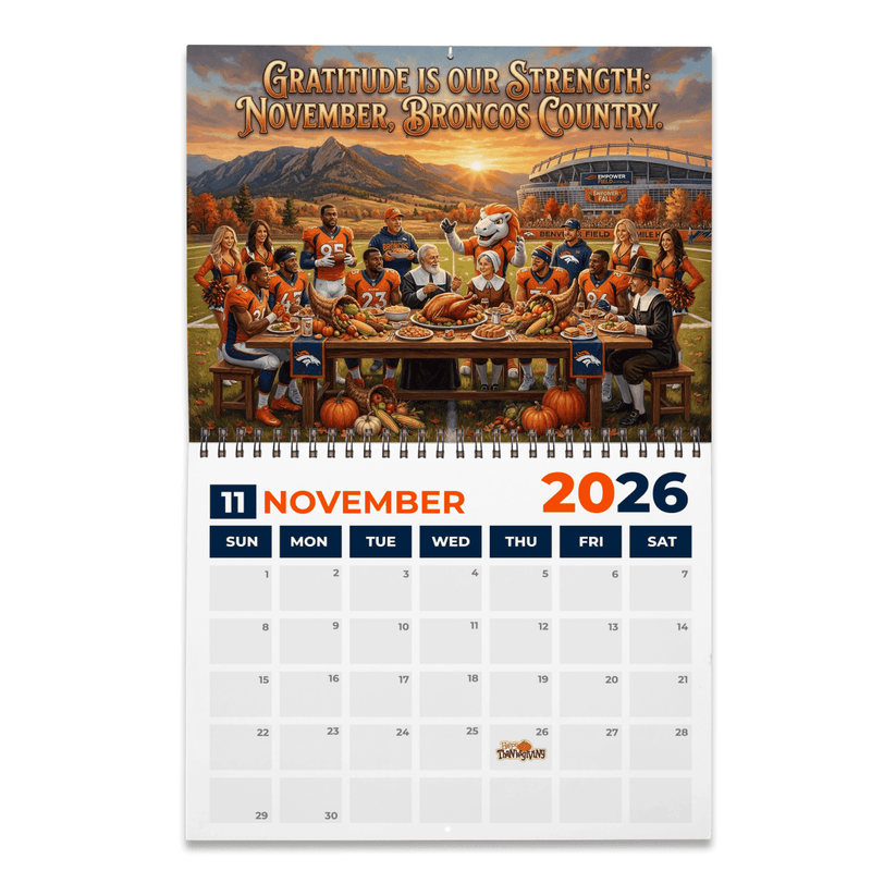 Premium NFL DEN 2026 Calendar V2 NMD 051225 TTV