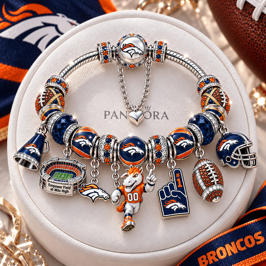 Premium NFL DEN Charm Bracelet Set V2