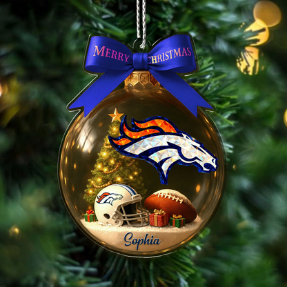 Premium NFL DEN Chrismast Ornament V4 NMD TTV