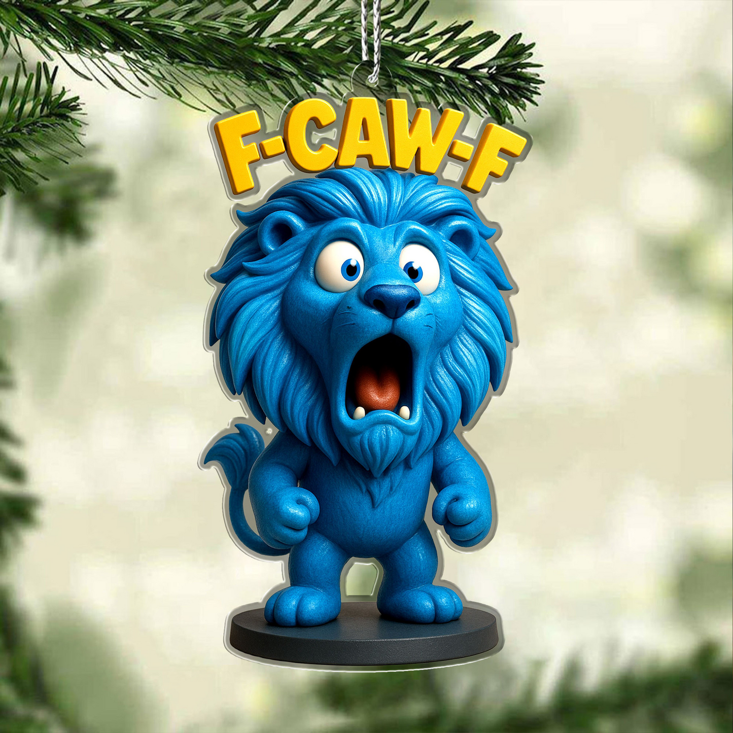 Premium NFL DET Chrismast Ornament V4 NMD TTV