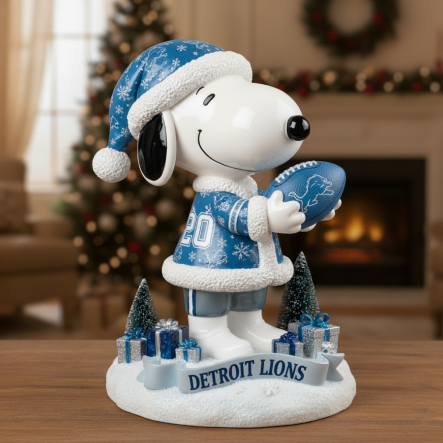 Premium NFL DET x SNP Christmas Arcylic Plaque V1 NMD 051225 TTV