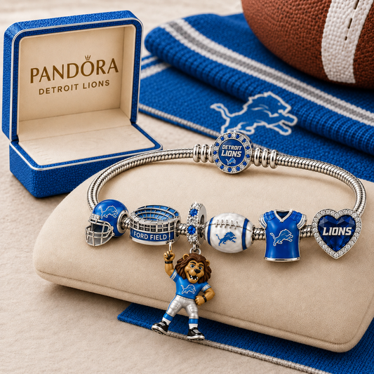 Premium NFL DL Gold Charm Bracelet Set