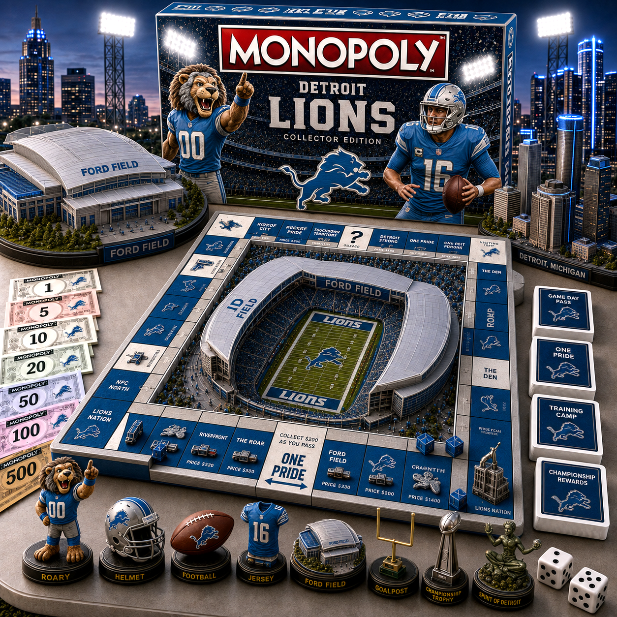 Premium NFL DL Pride Monopoly Collector’s Edition V11