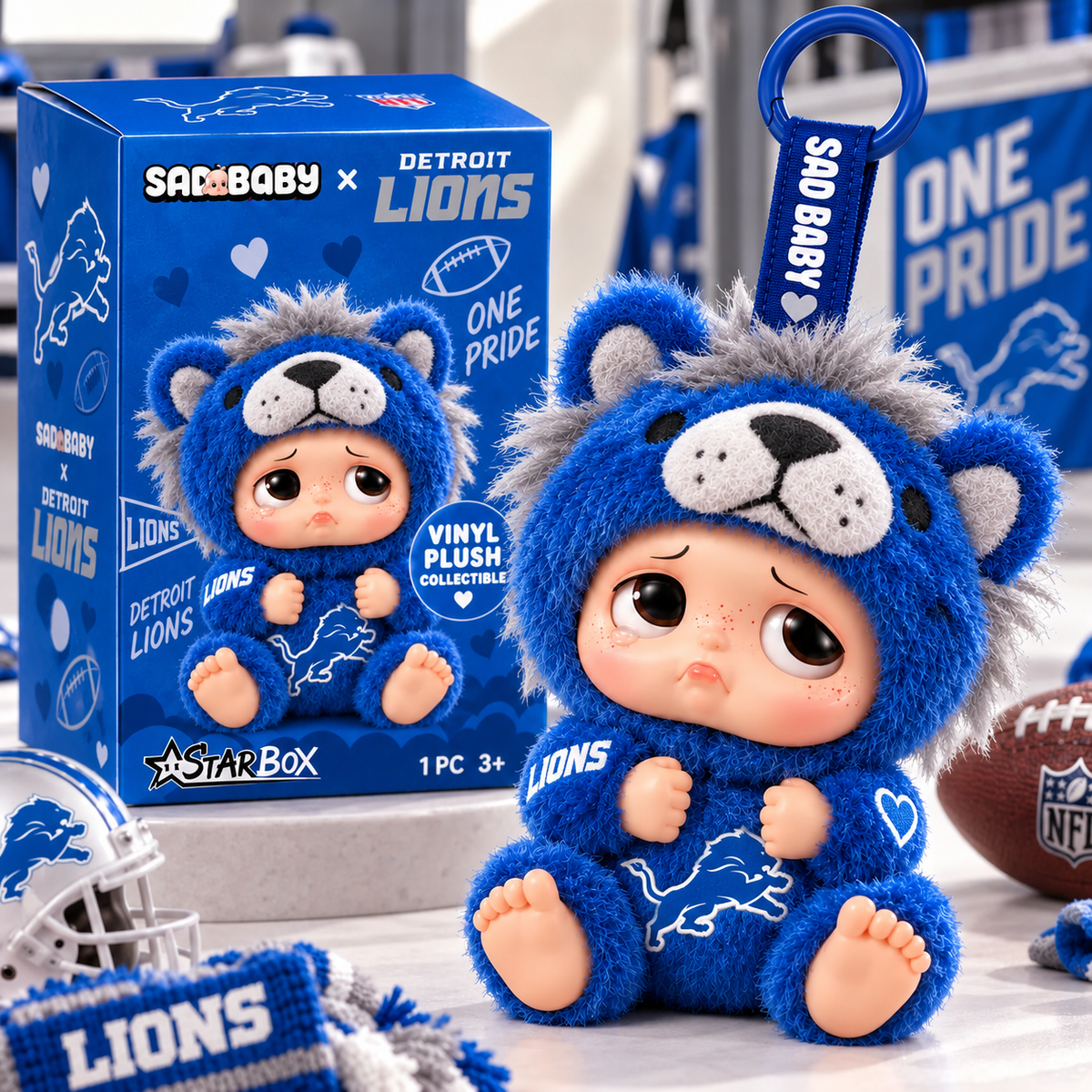 Premium NFL DL x Sad Baby Plush Keychain