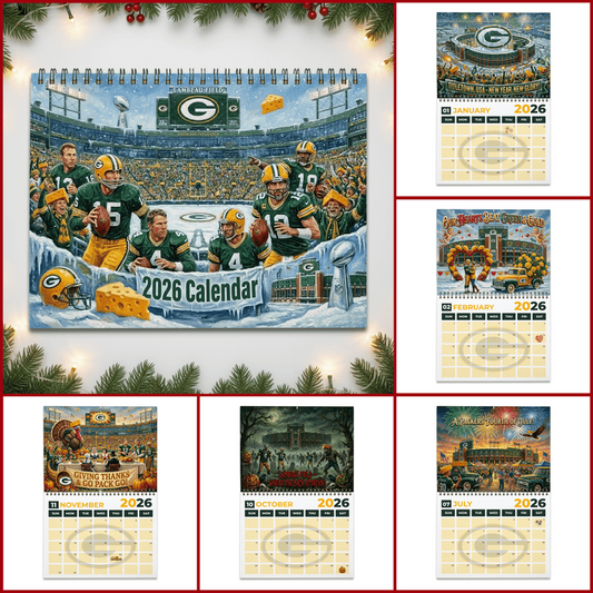 Premium NFL GB 2026 Calendar V2 NMD 051225 TTV