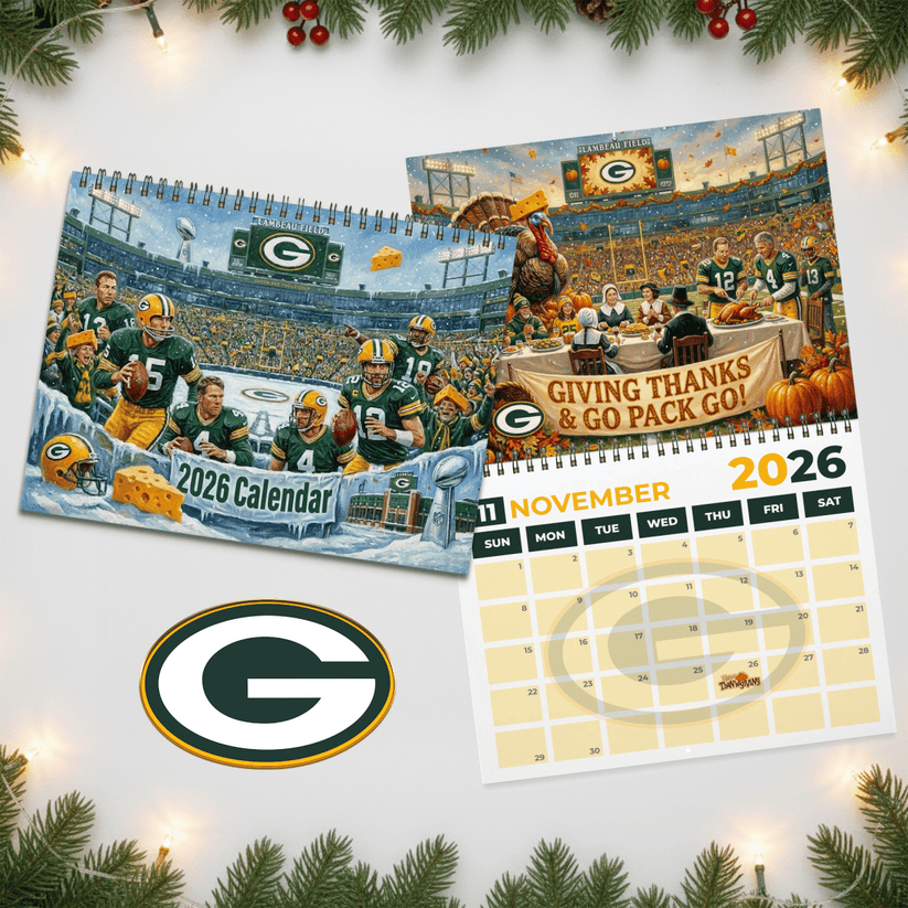 Premium NFL GB 2026 Calendar V2 NMD 051225 TTV