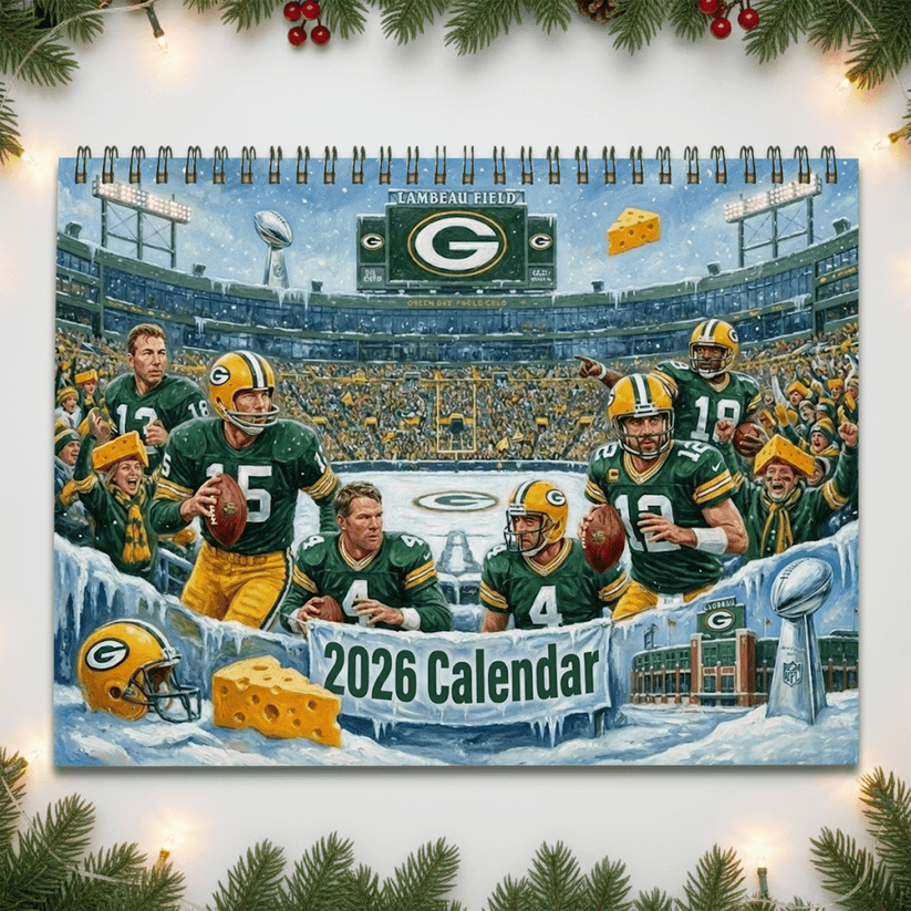Premium NFL GB 2026 Calendar V2 NMD 051225 TTV