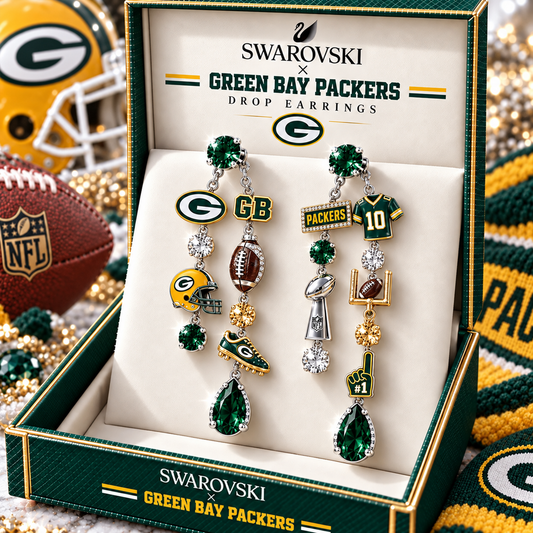 Premium NFL GB Dangle Earrings