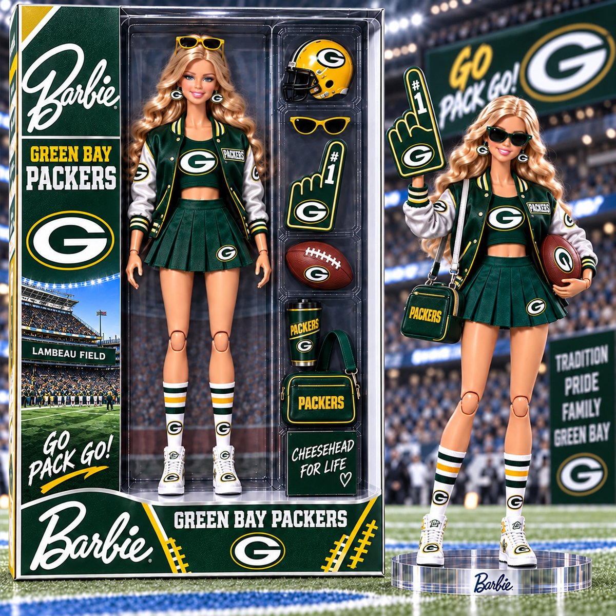 Premium NFL GBP x BBE Arclylic Plaque