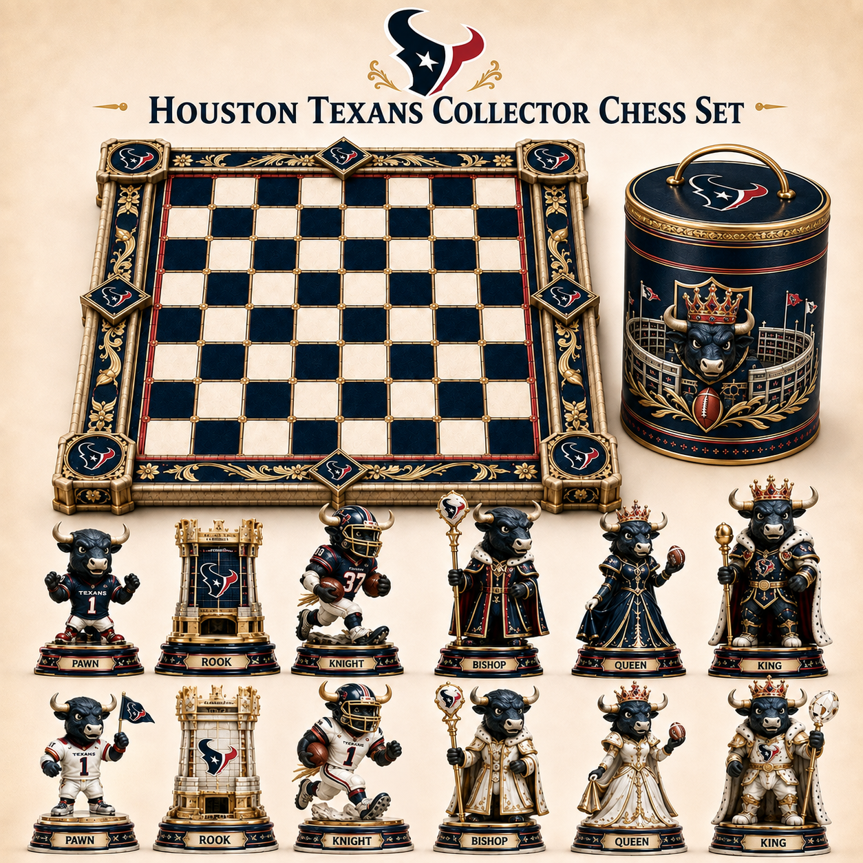 Premium NFL HT Collector Chess Set