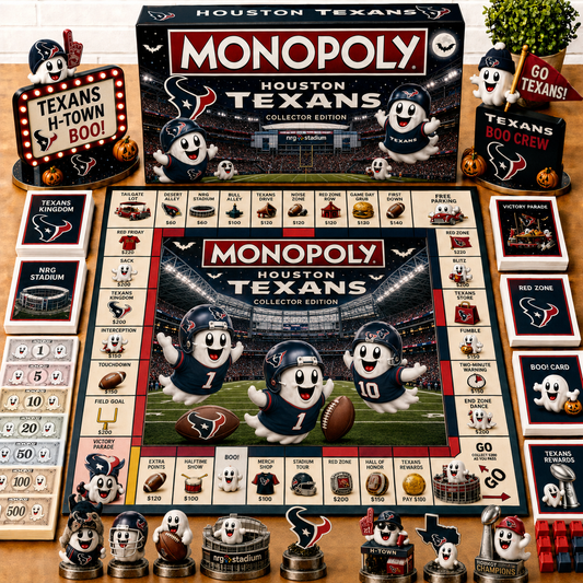 Premium NFL HT Halloween Ghost Monopoly Collector’s Edition Board Game V6