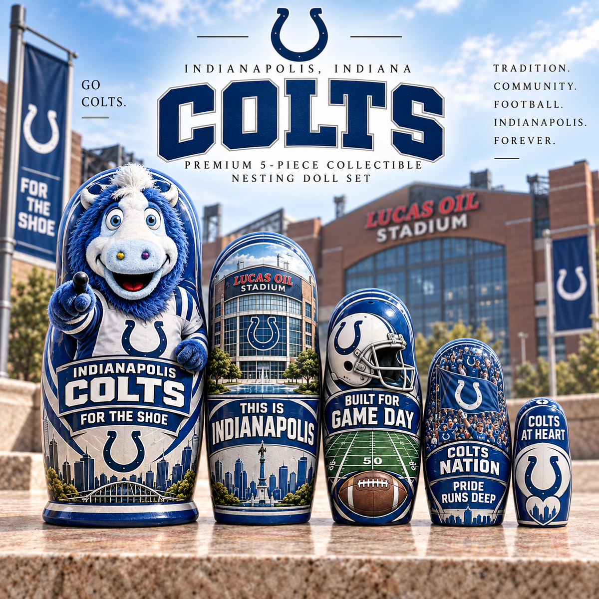 Premium NFL IC Nesting Doll Set
