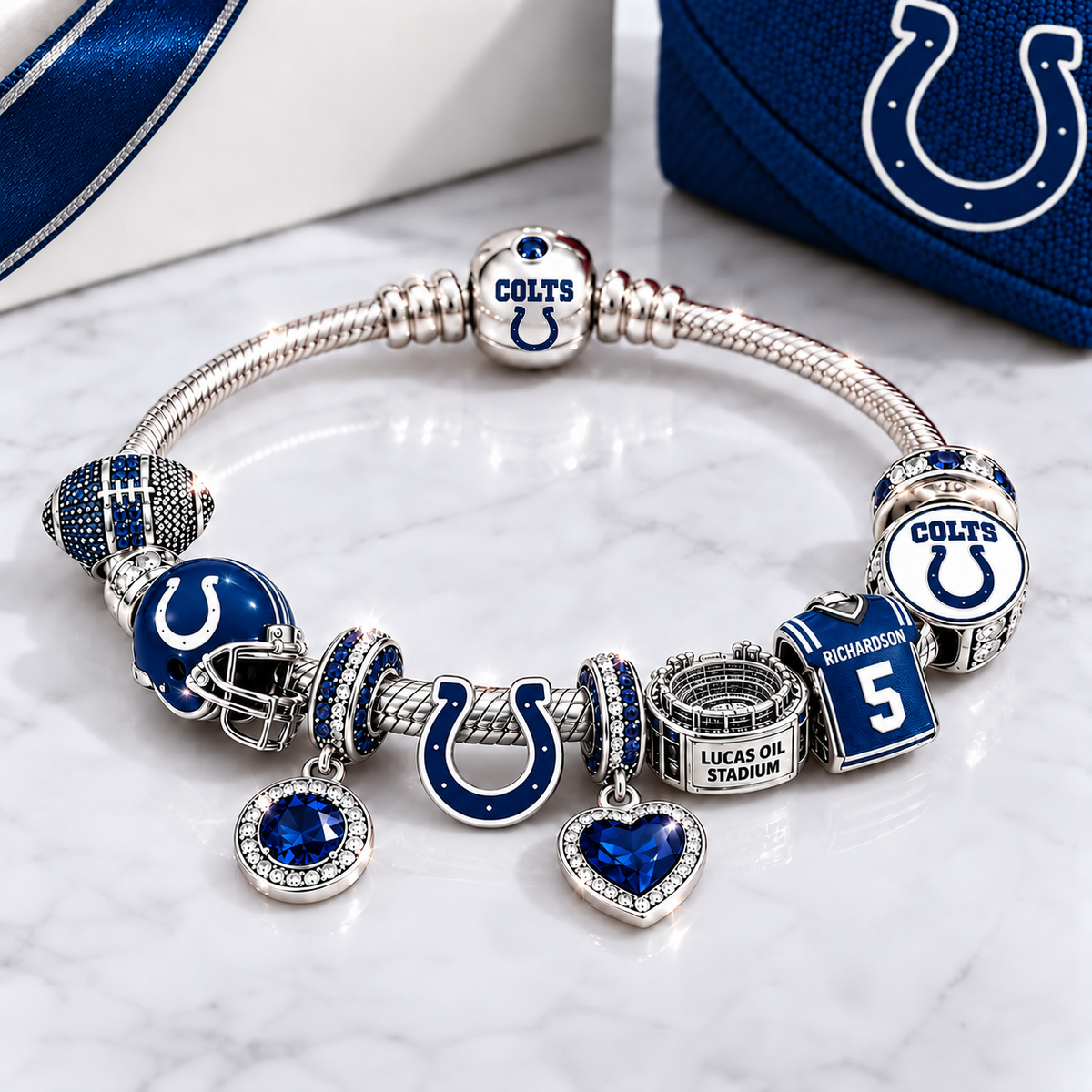 Premium NFL IC Team Spirit Charm Bracelet V8