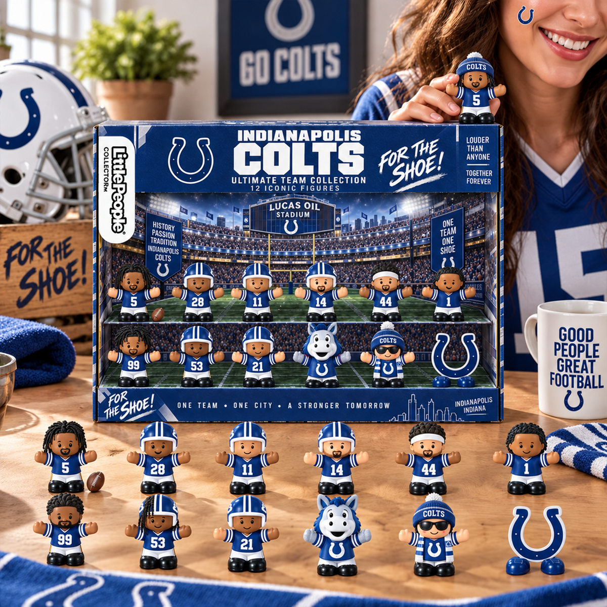 Premium NFL IND Littel People Collector Set