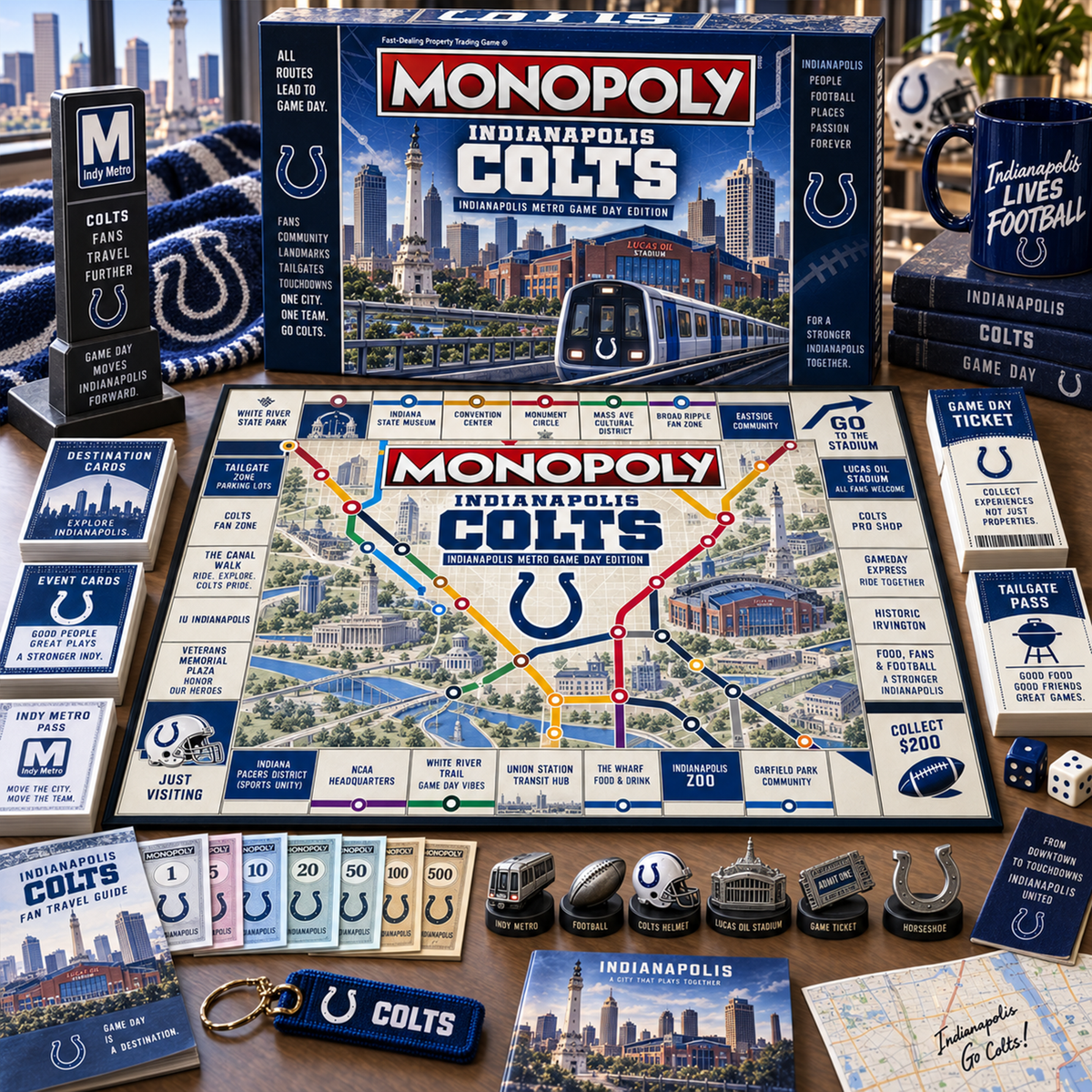 Premium NFL IND Metro Game Day Collector’s Edition Board Game V13