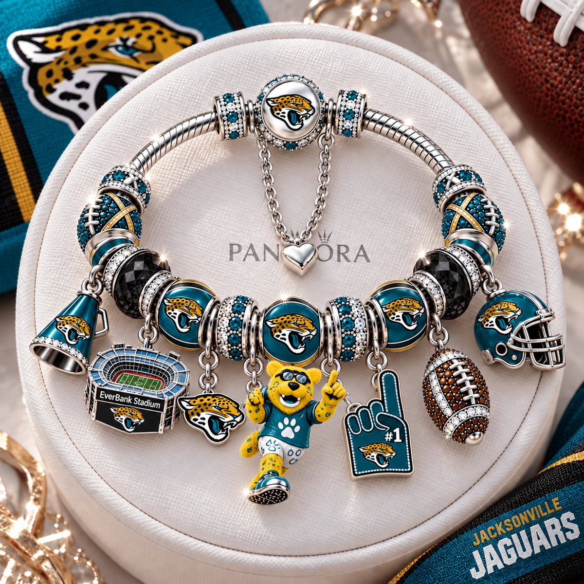 Premium NFL JAC Charm Bracelet Set V2