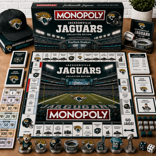 Premium NFL JAC Monopoly Collector Edition Board Game