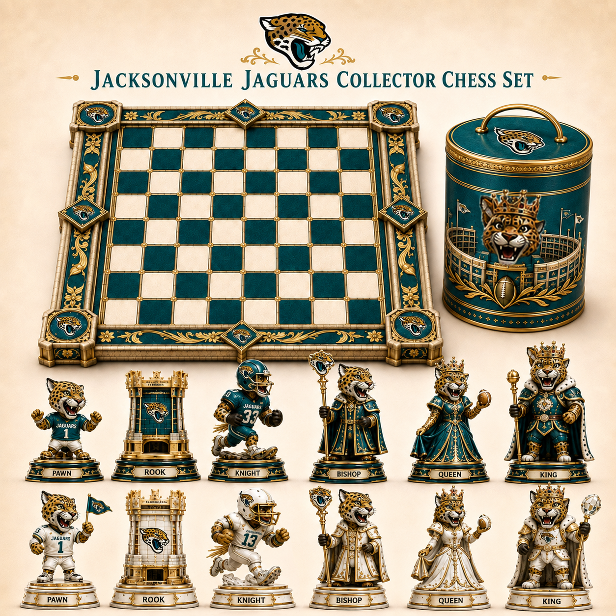 Premium NFL JJ Collector Chess Set