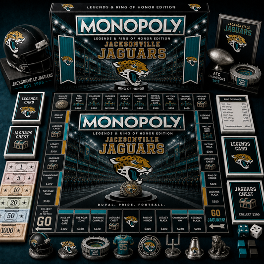Premium NFL JJ Legends & Ring Monopoly Collector’s Edition Board Game V9