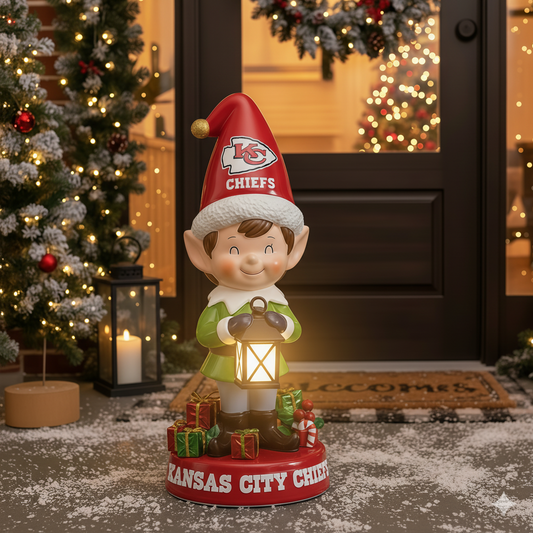 Premium NFL KC Christmas ELF Led Figure V1 NMD 051225 TTV