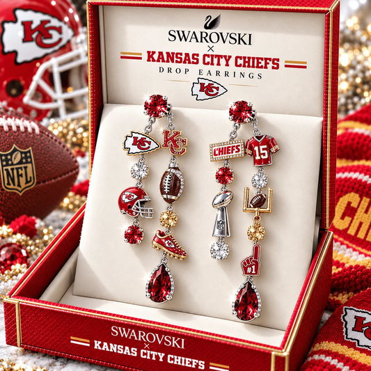 Premium NFL KC Dangle Earrings