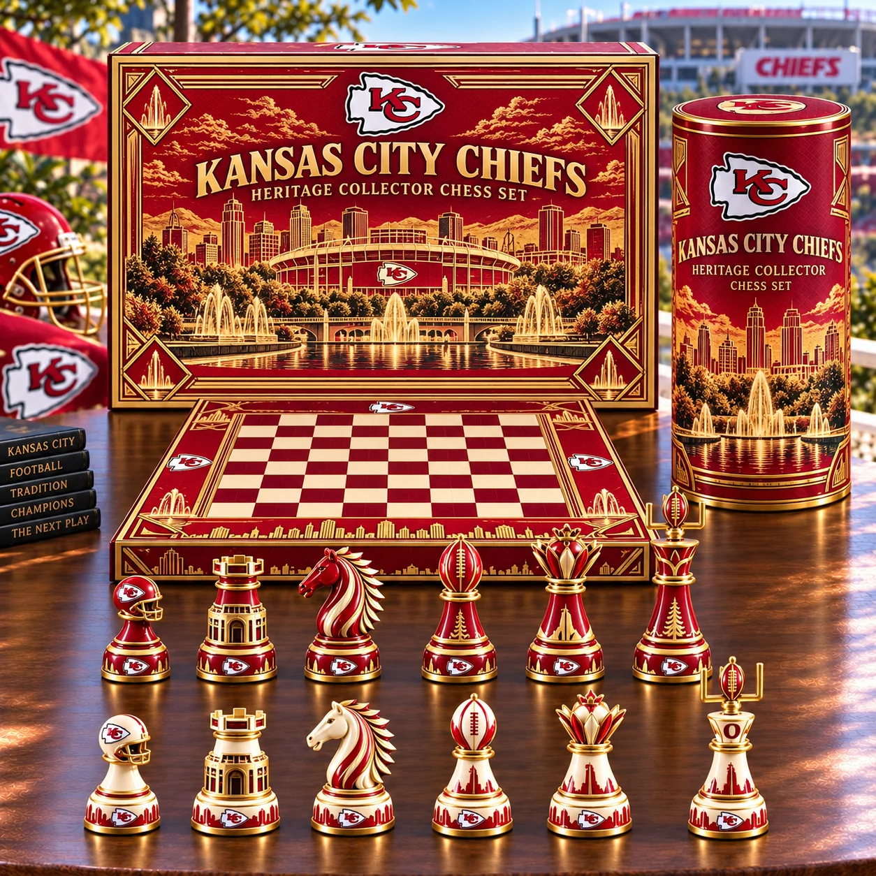 Premium NFL KCC Heritage Collector Chess Set V3