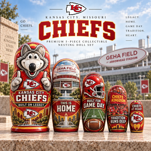 Premium NFL KCC Nesting Doll Set