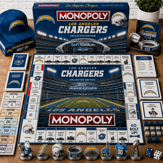 Premium NFL LAC Monopoly Collector Edition Board Game
