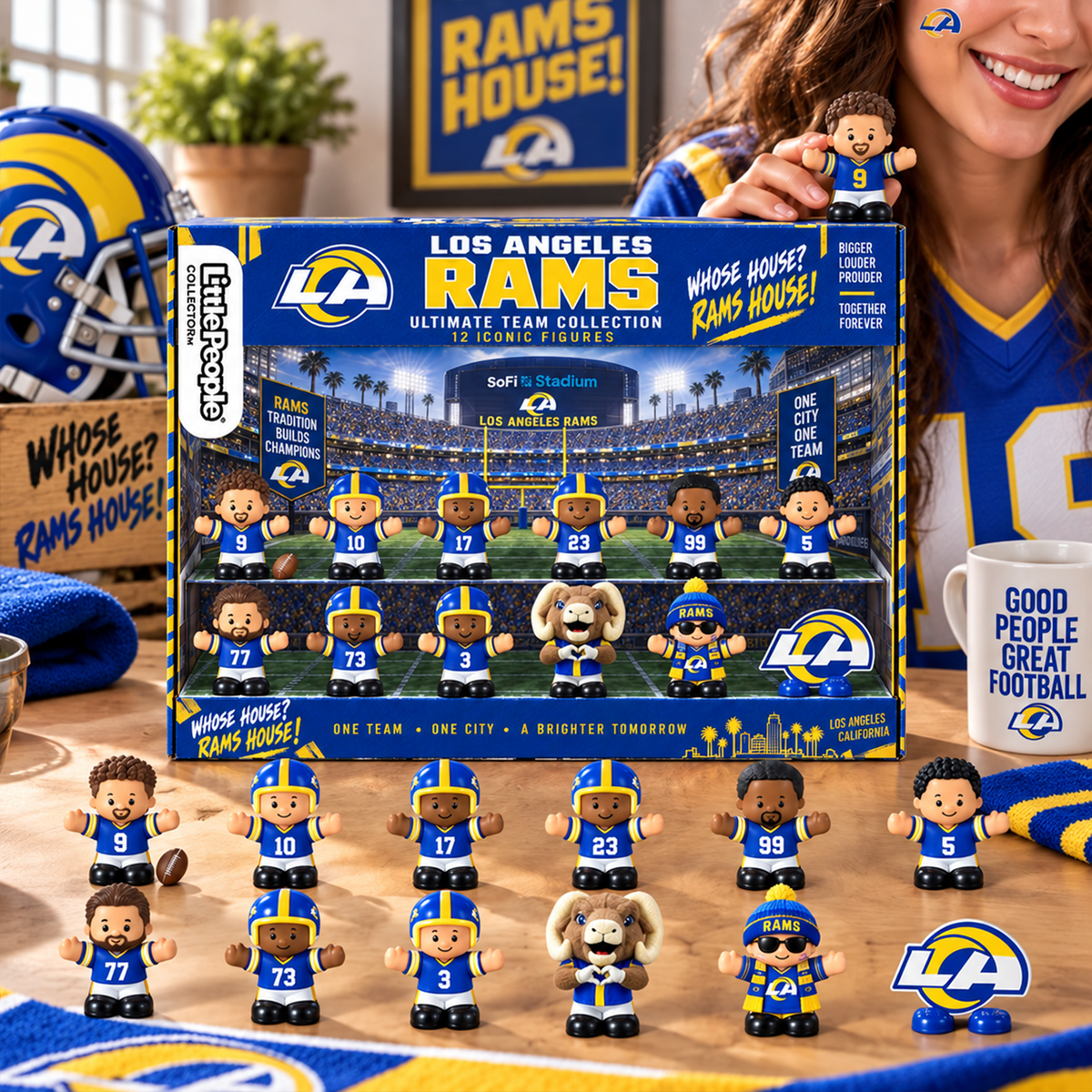 Premium NFL LAR Littel People Collector Set