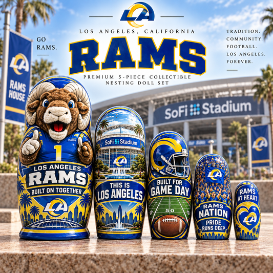 Premium NFL LAR Nesting Doll Set