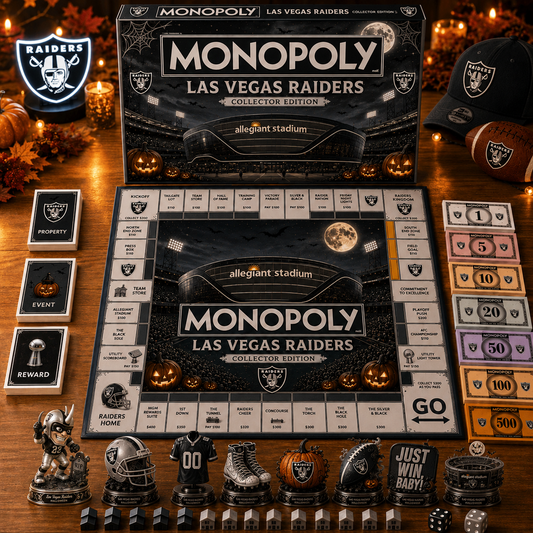 Premium NFL LV Halloween Stadium Monopoly Collector’s Edition Board Game V10