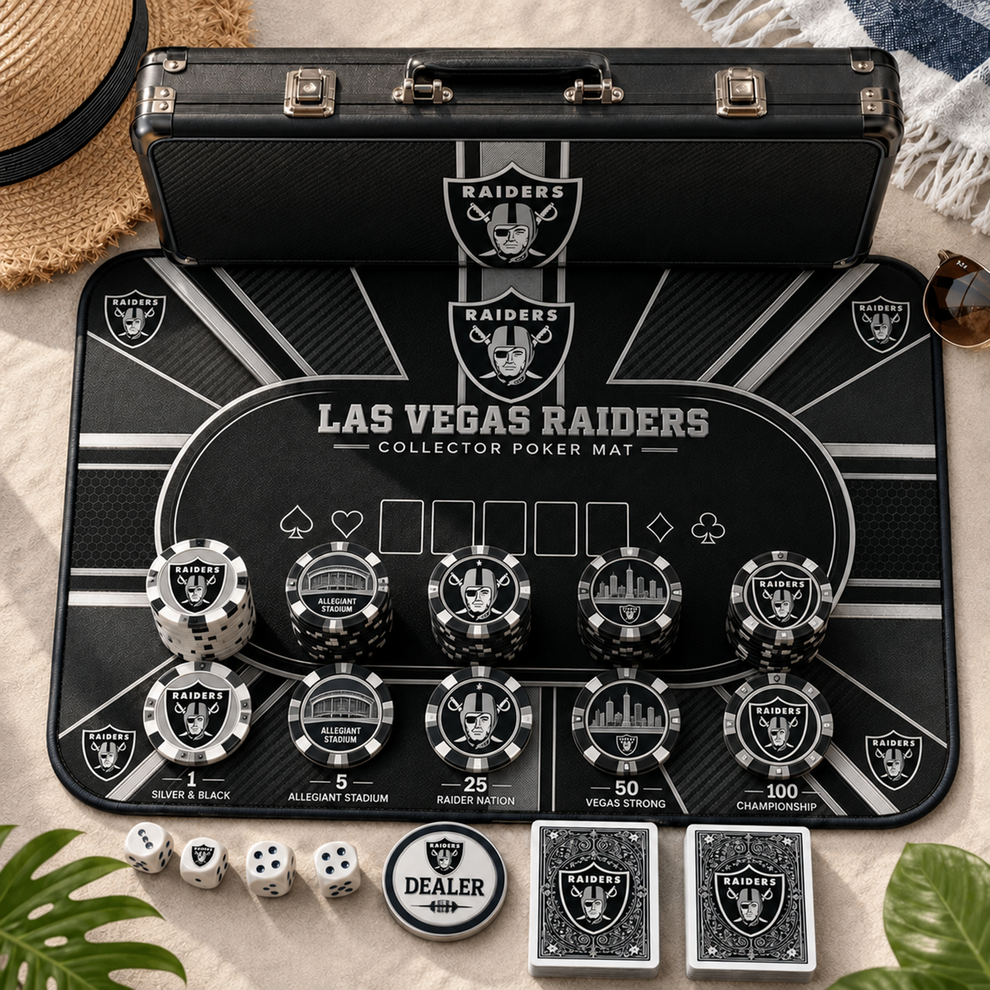 Premium NFL LV Luxury Collector Poker Set