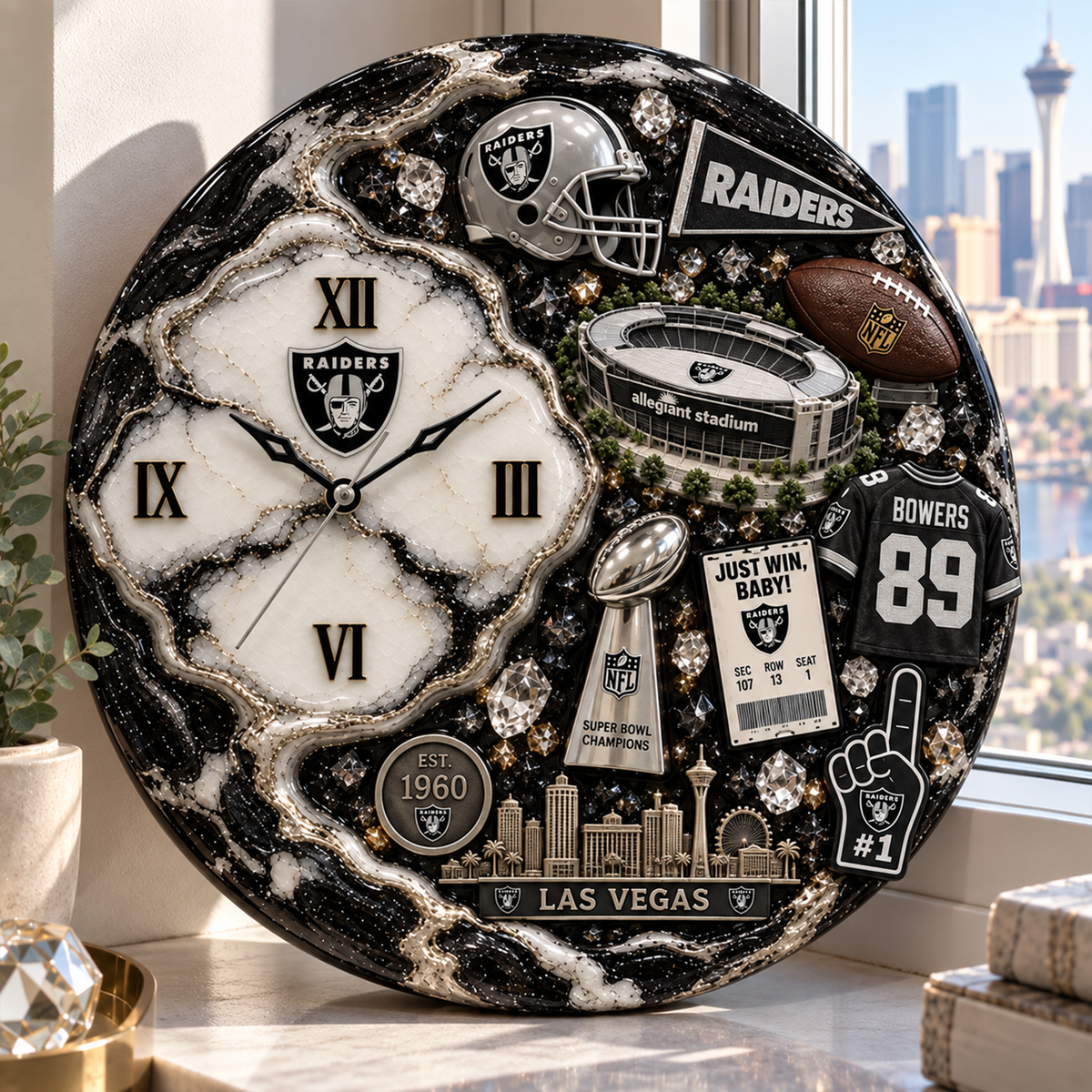 Premium NFL LV Statement 3D Wall Clock