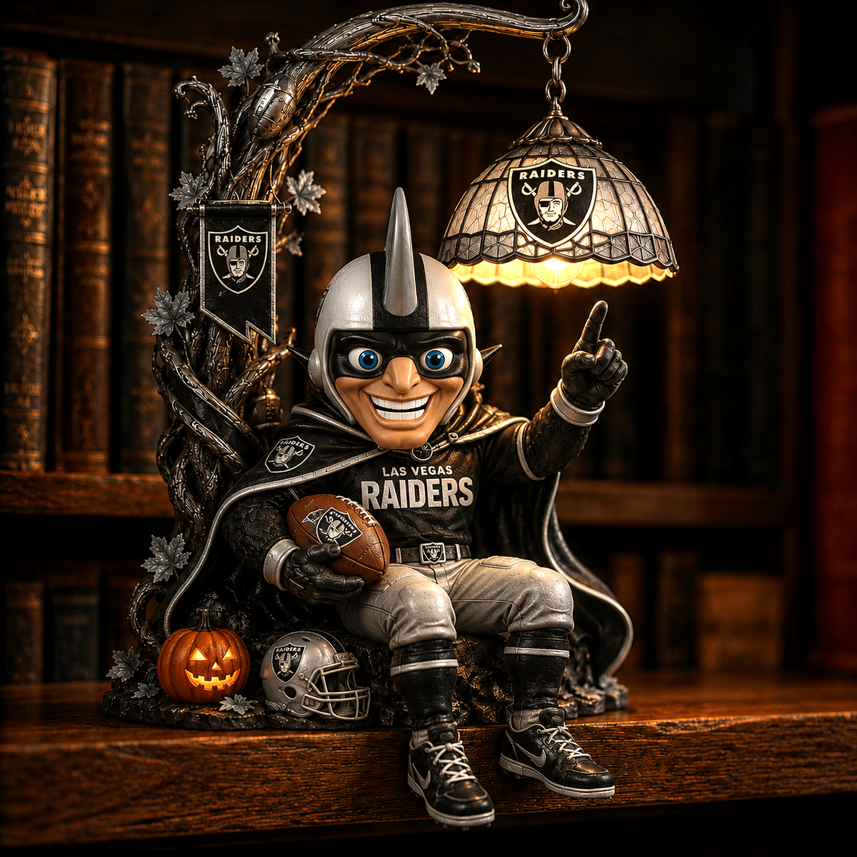 Premium NFL LVR Halloween Bookshelf Figurines Lamp