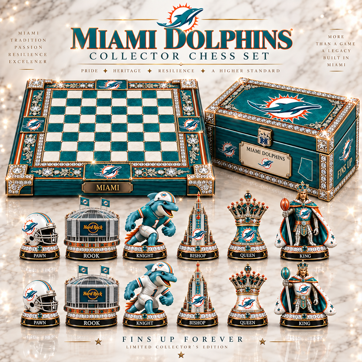 Premium NFL MD Heritage Collector Chess Set V2