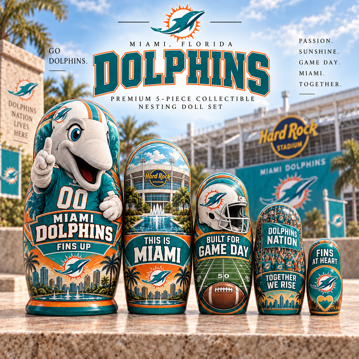 Premium NFL MD Nesting Doll Set